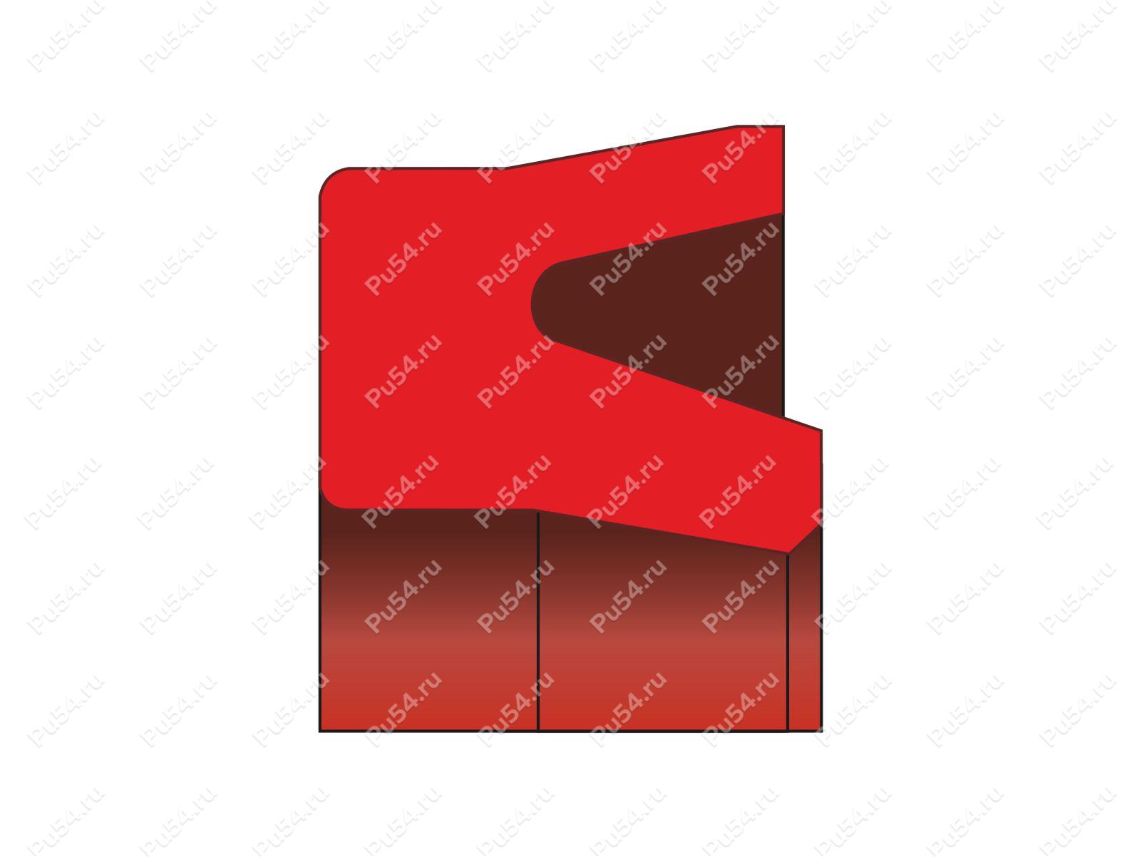 Манжета 24x16x5,5/L=6, аналог K50-024 KASTAS полиуретановая, Código de product 70-08-953001, Poliuretano, PU54/M87/синий, Imagen №1
